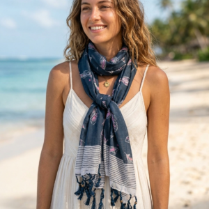 FEATHER PRINT SCARF