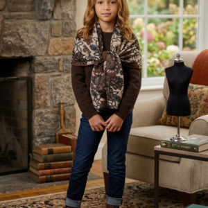 WOOL SCARF WITH TWO SHADE