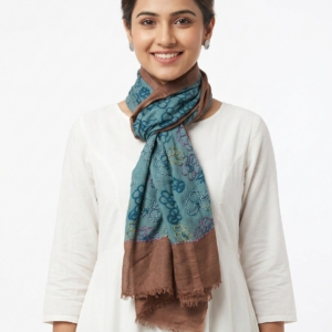 RAYON MULTI COLOR PRINT +EMBROIDERED